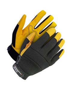 Bob Dale Black Mechanics Goatskin Leather Palm Glove 20-1-1214