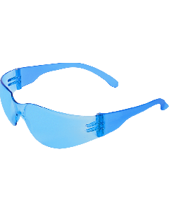 Bullhead BH125 Light Blue Lens, Frosted Blue Frame Safety Glasses