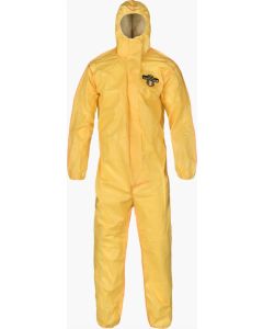 Lakeland C1B428Y ChemMax 1 Bound Seam Coverall - Attached Hood, Elastic Wrists and Ankles