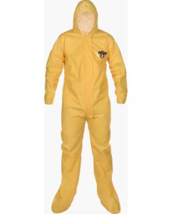 Lakeland C1S414Y ChemMax 1 Serged Seam Coverall - Hood/Boots