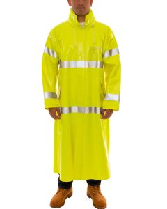 Tingley C53122 Highly visible, flame resistant Class 3 Hi-Vis Lime Comfort-Brite Coat
