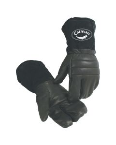Caiman 1398 Polapile Insulated Goatskin Leather Glove with Gauntlet Cuff