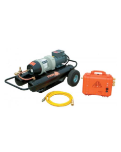 Air Systems COMP-3EA TA-3 Twin-Air Compressor, ½” x 10’ connect hose, and BB30-CO3 Breather Box, 3 respirator fittings