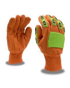 Cordova 2800TPR Hi-Vis Orange Cotton Canvas TPR Glove