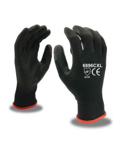 Cordova 6896C Black 13 Gauge Black Nylon Glove PU Coating