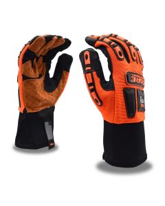 Cordova 7701 Impact Ogre Hi Vis Orange Synthetic Leather Palm w/ Silicone Dot Grip