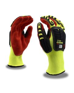Cordova 7739 Ogre CR Plus A5 Hi Vis HPPE Cut and Puncture Resistant Nitrile Dipped Impact Glove