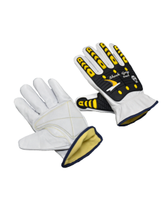 Seattle Glove CR8465DP Goatskin, HPPE ANSI A5, TPR Fingers and Back, Double Palm Gloves