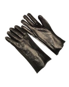 Seattle Glove D8630-10 Black PVC glove with  interlock lining (Sold by the dozen)