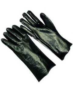 Seattle Glove D8630J-12 Standard PVC coated, rough grip, black, jersey lining, 12" (sold by the dozen)