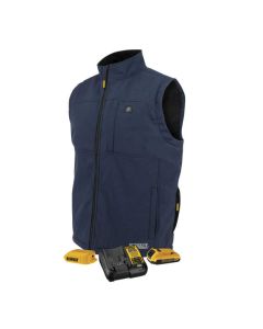 DEWALT DCHV089D1 Men's Navy Heated Vest with Sherpa Lining Kitted