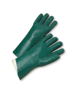 Seattle Glove DG8430J-12 12" Jersey lined green PVC glove with  interlock lining (sold by the dozen)