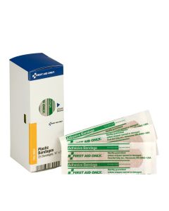 First Aid Only FAE-3004 SmartCompliance Refill 3/4"X3" Adhesive Plastic Bandages, 25 Per Box