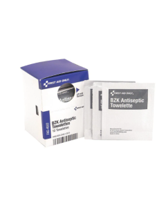 First Aid Only FAE-4002 Refill BZK Antiseptic Wipes, 10/box