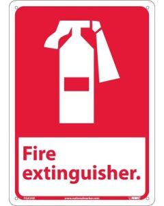 National Marker FGA3 "FIRE EXTINGUISHER" Sign with Graphic