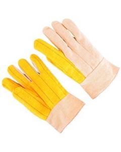 Seattle Glove G318BT 3 Finger Canvas Back, 2′ Band Top, Gold Chore Gloves