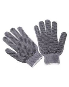 Seattle Glove G600DD Medium weight, grey knit Gloves with PVC dots on both sides (sold by the dozen)
