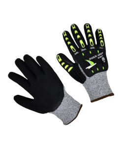 Seattle Glove GBN5 Impact glove, Grey Cut 5,Nitrile Palm
