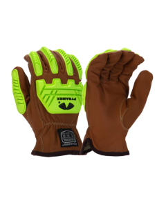 Pyramex GL3009CKB Arc Flash Premium Goatskin Para-Aramid A4 Cut Level 2 Impact Gloves
