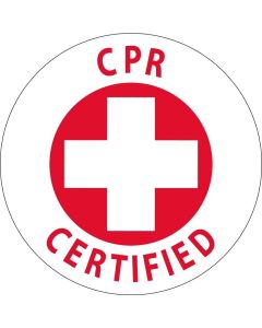 National Marker HH24 CPR Certified Hard Hat Label