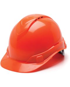 Pyramex HP44141V Vented Ridgeline Cap Style Hi Vis Orange Hard Hat