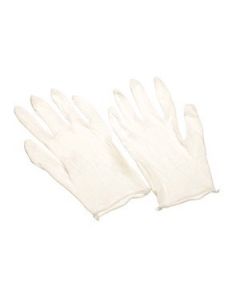 Seattle Glove I4810 Medium Weight Cotton Lisle Gloves, Bleached White, Hemmed Edge, Men’s Size (Sold by the dozen)