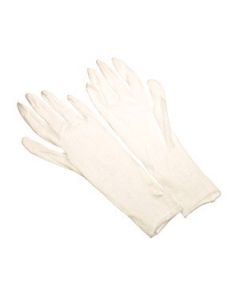 Seattle Glove I4814 Light Weight Cotton Lisle Gloves, Bleached White, 14′ Length, Unhemmed Edge, Men’s (Sold by the dozen)