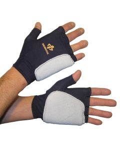 Impacto Fingerless Anti-Vibration Glove Leather Palm 52-314