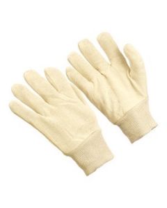Seattle Glove J1037 Men’s Natural Jersey Gloves, Medium Weight, Two Piece Reversible, Knit Wrist (Sold by the dozen)
