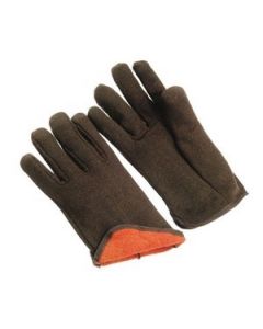 Seattle Glove J2114 Red Lined Brown Jersey Gloves, Slip-On Style (Sold by the dozen)