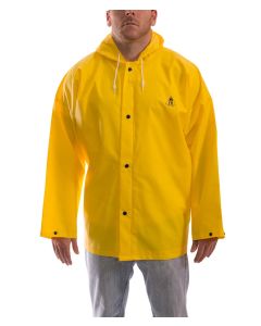 Tingley J56107 Yellow Double coated PVC on polyester FR DuraScrim Hooded Jacket