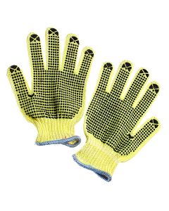 Seattle Glove K20DD 100% Kevlar string knit Gloves, regular weight, two sides dots (Sold by the dozen)