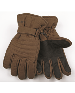 Kinco Brown Thermal Lined Waterproof Duck Fabric Snow Ski Gloves 1170