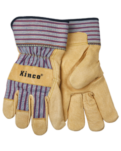 Kinco Grain Pigskin Leather Gloves w/ Safety Cuff 1917