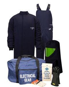 National Safety Apparel KIT4SC40 40 Cal Arcguard Compliance Arc Flash Kit with Short Coat Bib Overall