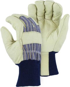 Majestic 1521 Winter Lined Pigskin Leather Knit Wrist Glove