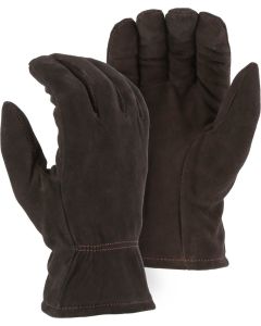 ajestic 1548 Brown Winter Thinsulate Lined Deerskin Split Drivers Glove