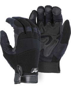 Majestic 2139BK Black Armorskin Mechanics Glove w/ Double Palm 