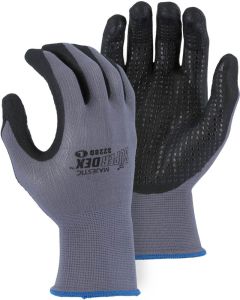 MAJESTIC 3228D SUPERDEX FOAM NITRILE PALM WITH DOTTED GRIP ON NYLON SHELL