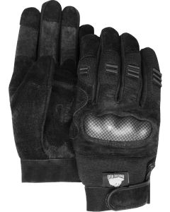 Majestic Black Armorskin Knucklehead Synthetic Leather Palm w/ Knuckle Protection 2123