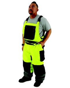 Majestic 75-2357 High Visibility Bib Overall Waterproof with Quilted Insulation
