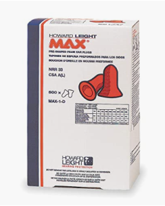 Howard Leight by Honeywell MAX-1-D Refill box of MAX-1 Disposable Foam Earplugs (NRR 33 dB) for LS500 Leight Source 500 Dispenser  