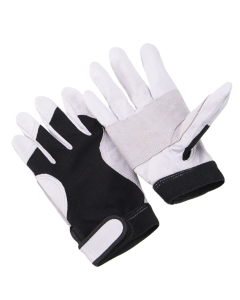 Seattle Glove MCG40 Premium split goatskin Sport/Mechanics Gloves with double palm and black spandex back 