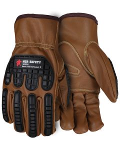 MCR 36336 Select Goatskin Leather Driver Impact Gloves with Oil Block