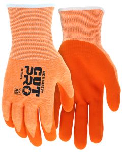 MCR 92730HV Cut Pro A6 Hivis HPPE Glove with Nitrile Palm