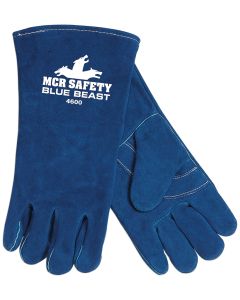 MCR 4600 Lined Memphis Blue Beast Leather Welding Glove