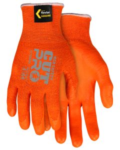 MCR 9178NFO Memphis Cut Pro A4 Hivis Orange Touchscreen Kevlar Glove with Nitrile Foam 