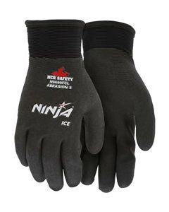 MCR N9690FC Ninja Ice A3 Cut Rated Fully Coated Terry Lined Gloves with HPT Palm