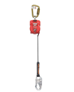 Miller by Honeywell MFL-1-Z7/9FT 9" TurboLite Personal Fall Limiter with Steel Twist-Lock Carabiner and Steel Locking Snap Hook