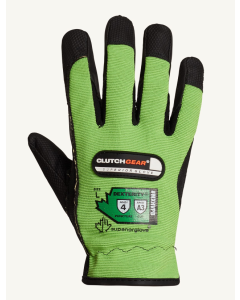 Superior Glove MXHVPB Clutch Gear Hi-Viz all-purpose puncture-resistant gloves that also defend against cuts